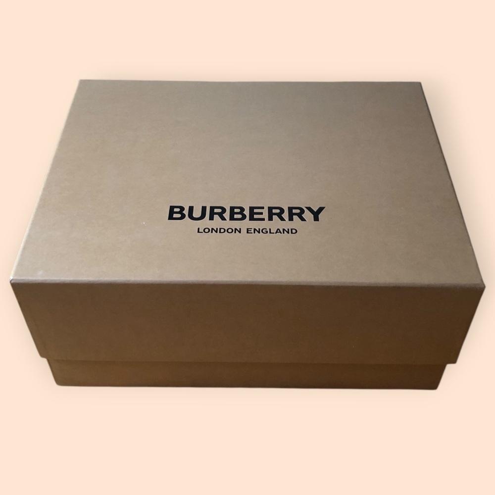 Burberry London England Brown Designer Gift Box Classic Decorative Large Clean